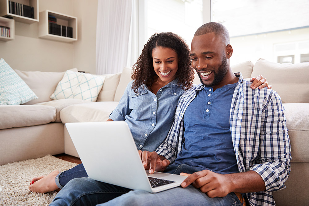 couple on computer